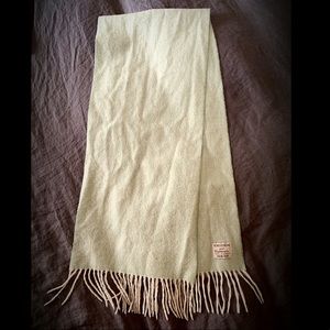 100% Cashmere Scarf in Baby Green